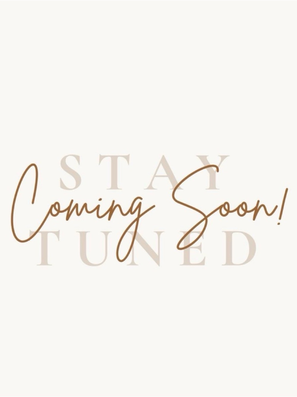 Coming Soon!